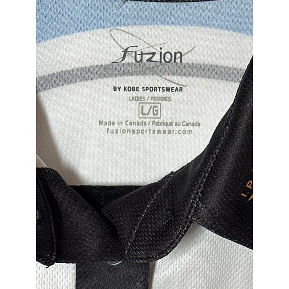 Fuzion Kobe Sportswear Polo Shirt Jersey 2016 Nationals Alberta Canada Curling L - Picture 3 of 11